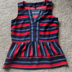 Tommy Hilfiger Sleeveless Striped Blouse – Excellent Condition