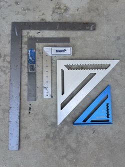 Set of carpentry squares
