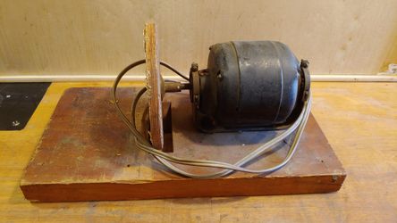 Vintage GE Electric Motor w/ Diy Disc Sander
