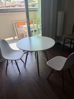 dining set with two chairs