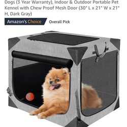 Small medium dog soft travel crate collapsible