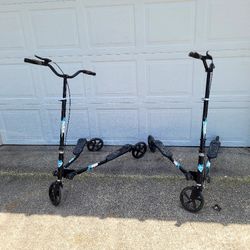 2 Aodi 3 wheel wing Wiggle Scooter