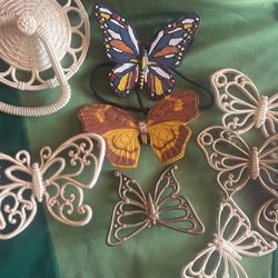 Vintage Homco (and other USA brand) Plastic Butterflies 
