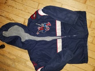 boys coat thermal spiderman sz5..