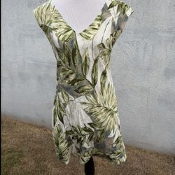 PreOwned Jams World Hawaiian Midi Dress Multicolored Women's Large
