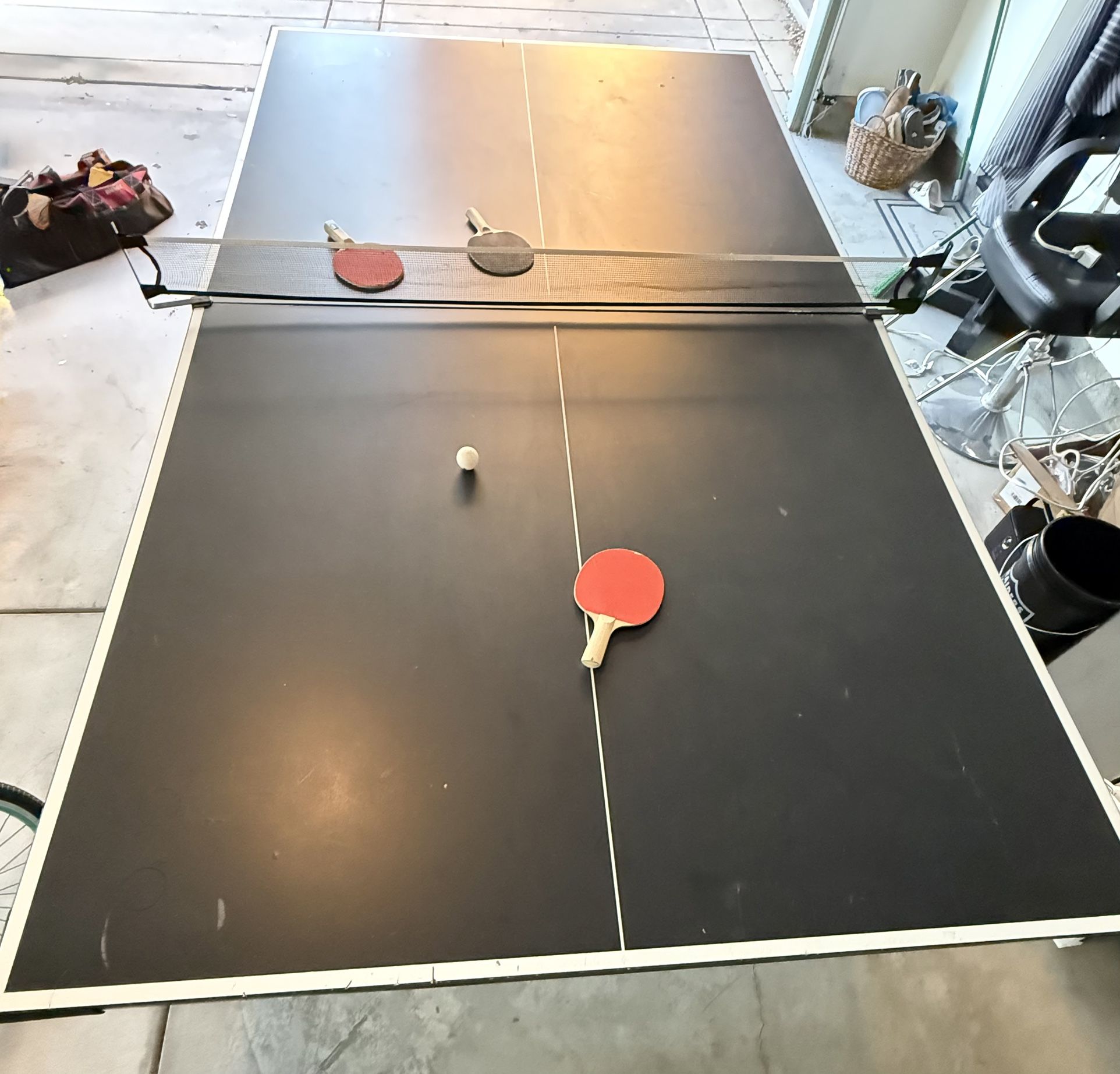 Stiga Ping Pong Table and Senston Ping Pong Paddle