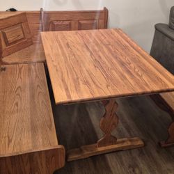 Dining Table With Bench And Bench Storage