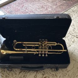 Trumpet With Case, Mouthpiece, Tuner