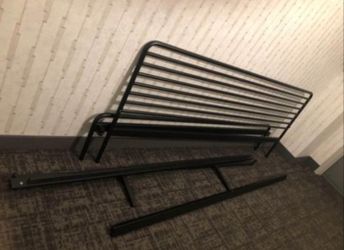 King Size Bed Frame With Wooden Slats 