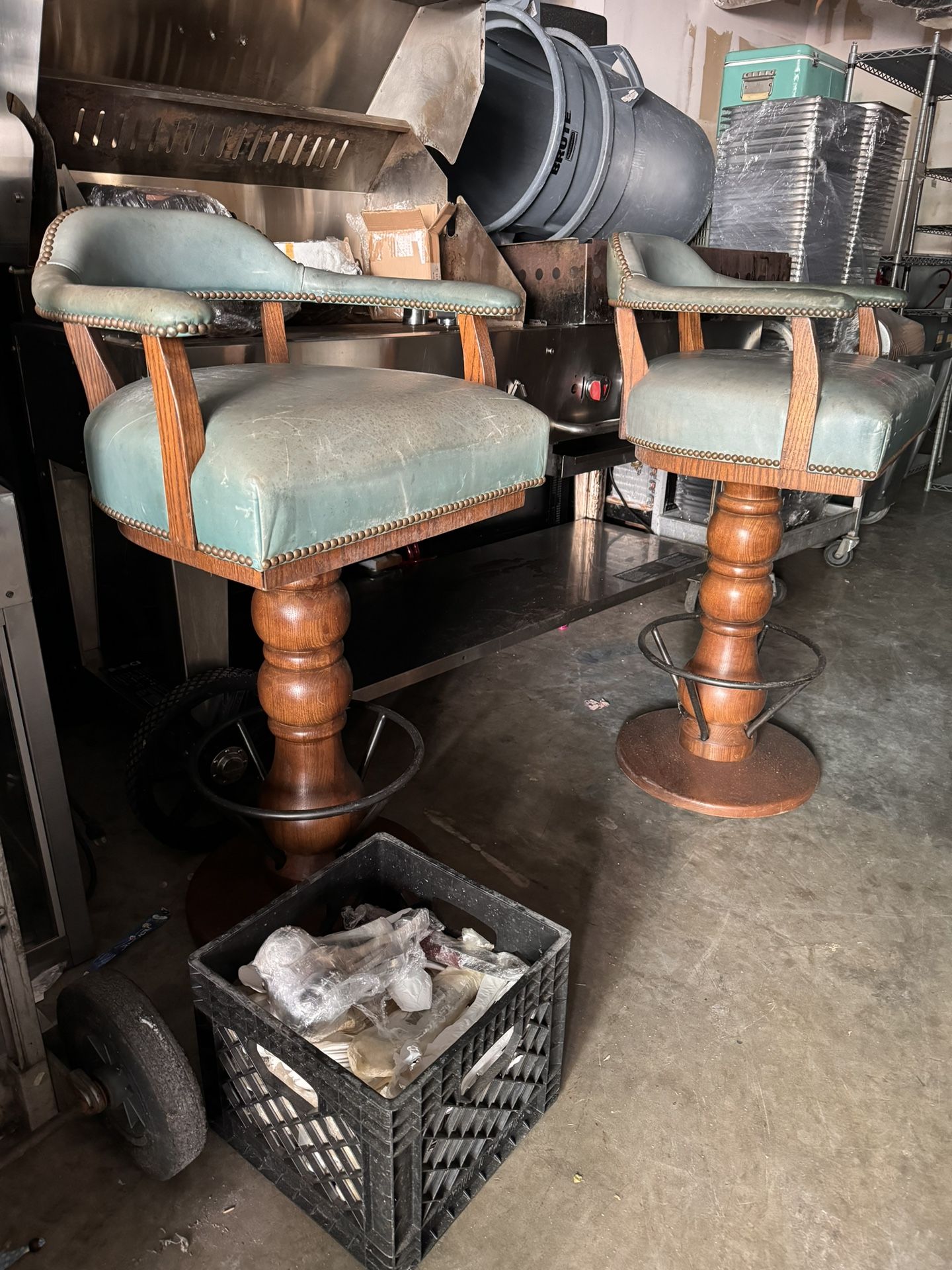Bar stools Antique Leather