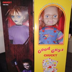 Brand New! Good Guys Chucky 24-Inch Doll & Glen Seed Of Chucky 24-Inch Doll (Unopened)