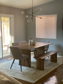 West Elm Anton Dining Table + Bench