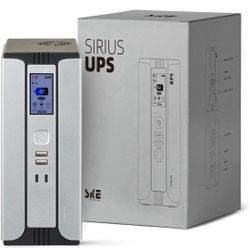 UPS Battery Backup Power Supply Surge Protector for Router Modem 30000mAh LCD