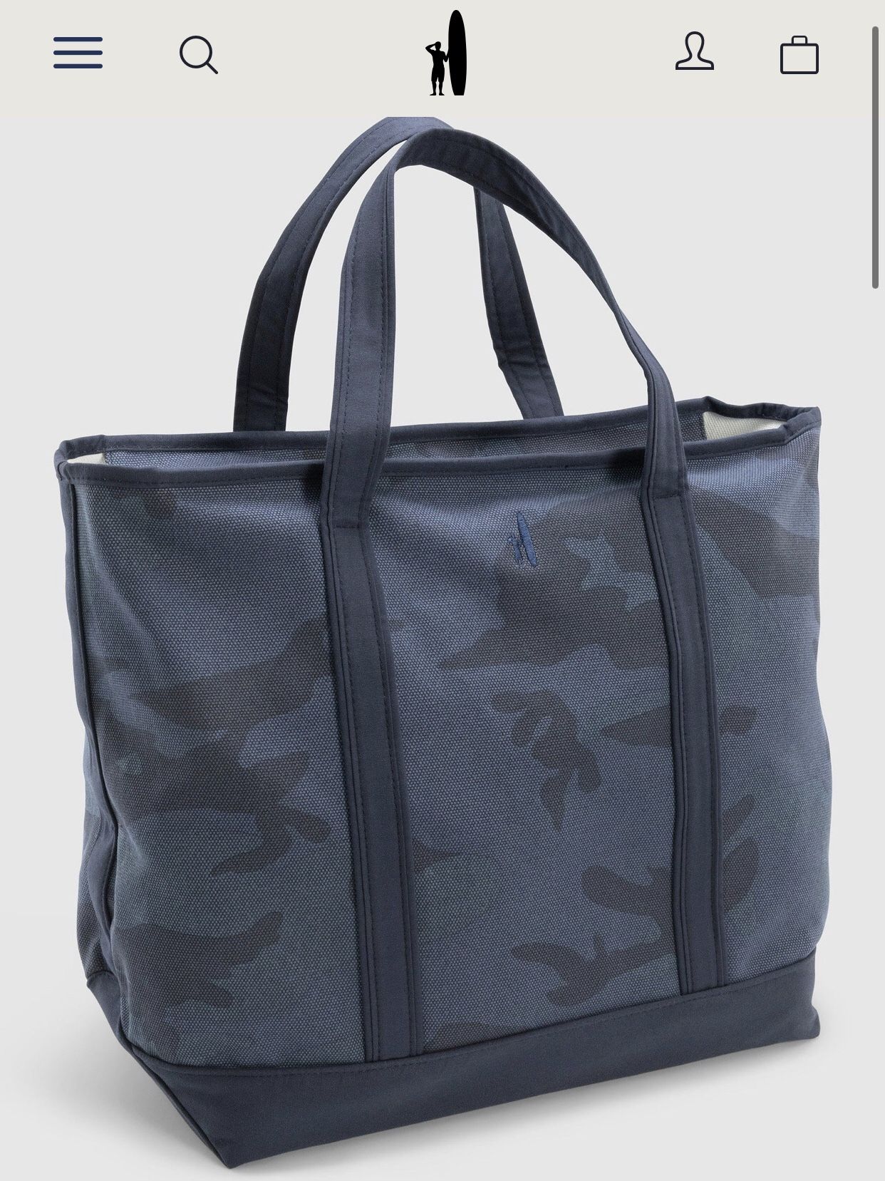 Johnnie-O Camo Zip Tote Bag