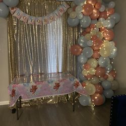 Photo Booth /balloon Arch Baby Shower/ Gender Reveal 