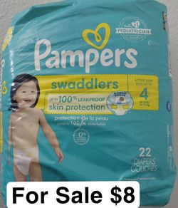Pampers Swaddlers Size 4 Diapers 22 Count