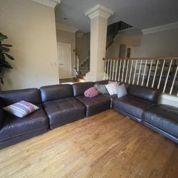 Sectional Leather couch 