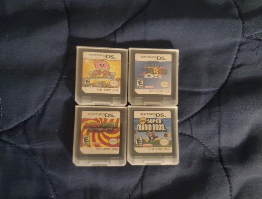 Kirby Super Star Ultra, Super Mario DS, Mario And Luigi Partners In Time, New Super Mario Bros  Nintendo DS Video Game Cartridge 