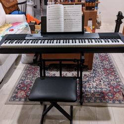 Casio CDP-130 88 Key Digital Piano With Proline Stand & Bench