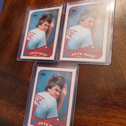 Pete Rose Errors '89 Topps Baseball Cards 