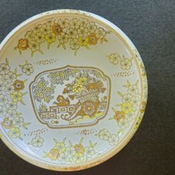 Gold Imari Hand Painted Dish, 9 1/2 inch