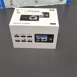 Brand New 4K Digital Camera, 64MP Autofocus Vlogging Camera with Dual Lens, 16X Digital Zoom YouTube Compact Travel Point Shoot Camera for Teens Begin