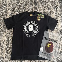 BAPE x Chrome Hearts black tee