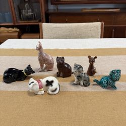 Vintage Small Cats set of 7
