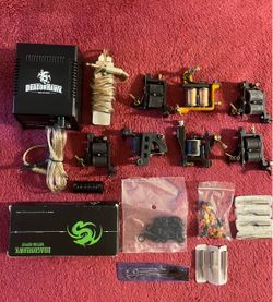 Dragonhawk Tattoo Machine Kit with Power Supply