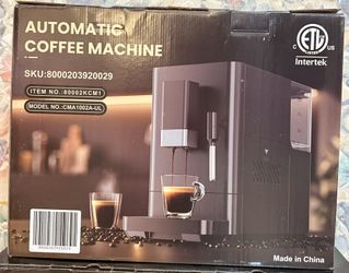 20 Bar Automatic Espresso Machine, All-in-One Grind and Brew Coffee Maker with Built-in Grinder, Cappuccino Machines with Milk Frother, One-Touch Amer