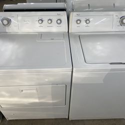 Whirlpool Set Washer And Dryer Gas Good Condition We Delivery