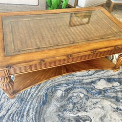 Faux Bamboo Tommy Bahama Style Coffee Table