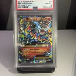 PSA8 M Charixard X EX 12/83