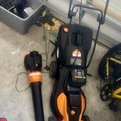 WORX Cordless Lawn Mower & Blower Combo 