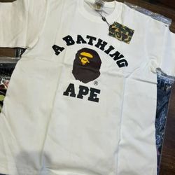 BAPE T-Shirt White Size Small