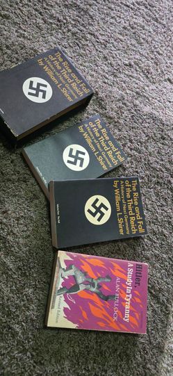 vintage, two-volume Book-of-the-Month Club (BOMC) edition of The Rise and Fall of the Third Reich by William L. Shirer