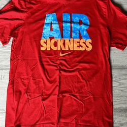Nike Air Sickness Red Shirt Mens Size Large