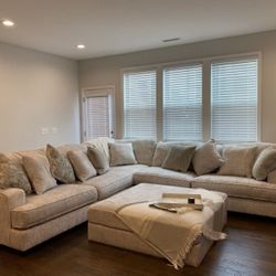 Natural White 3 Piece Sectional Sofa 🔥 Brand New 🚀 Best Seller Couch 