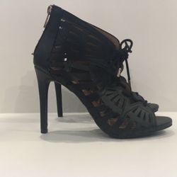 Laced Up High Heel Shoes