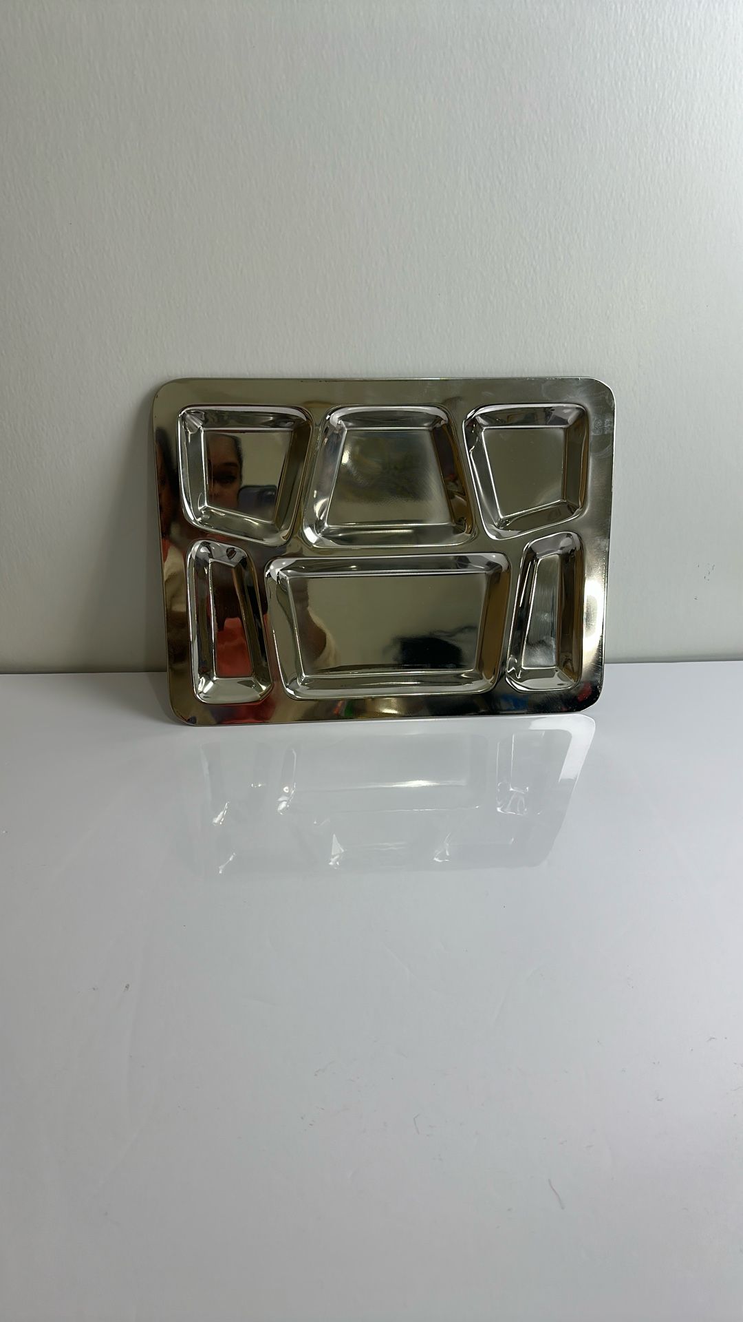 New Stainless Steel 6 Compartment Trays-Bulk Available