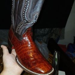 Crocodile Belly Boots 