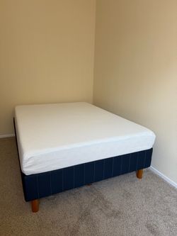 Full Size Bed Frame and Memory Foam Mattress (like new)
