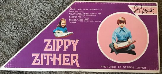Vintage Zippy Zither. Model 5014