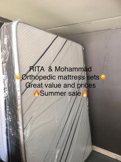 Brand new orthopedic mattress and box spring