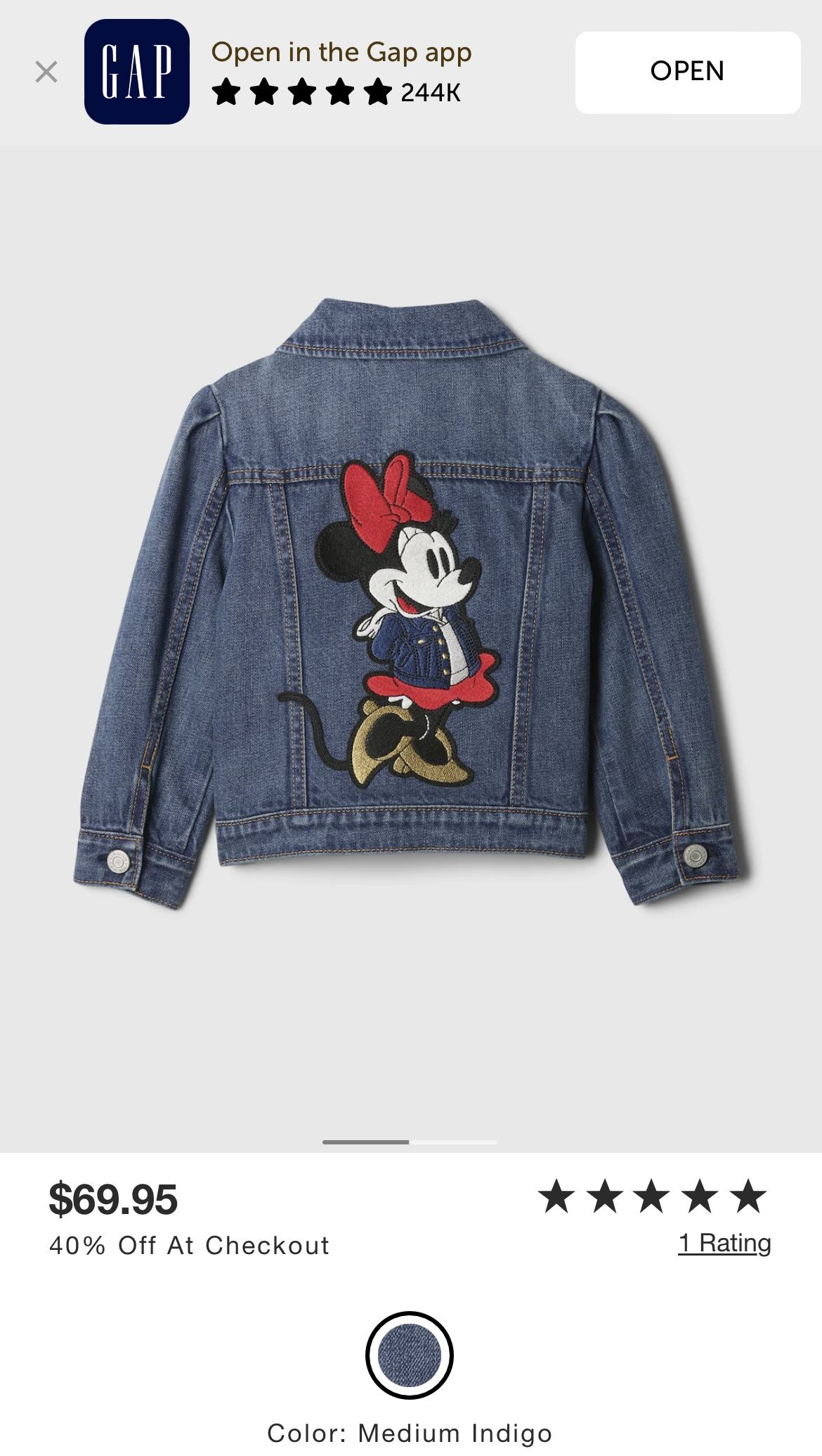 Disney Minnie Mouse Denim Jacket
