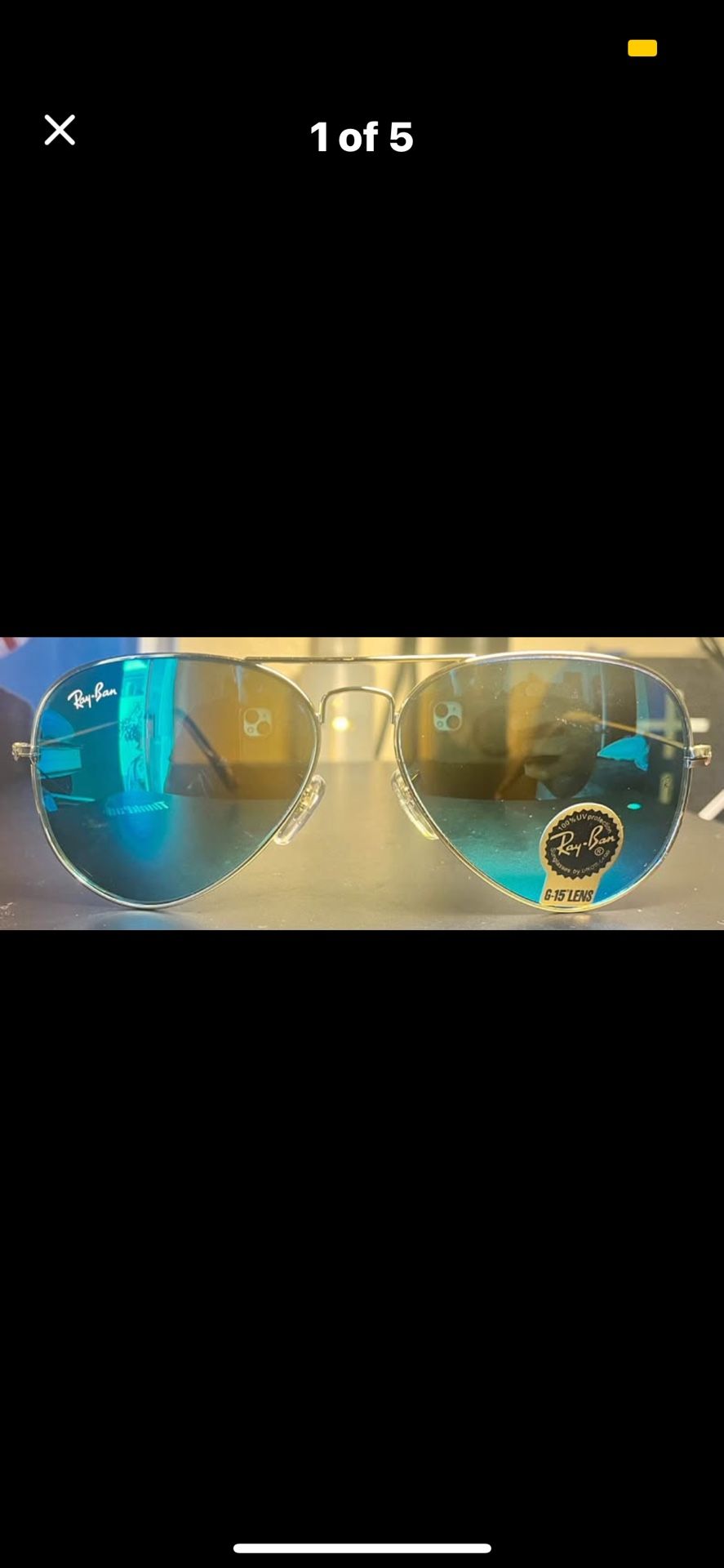 Gold Rayban Aviators