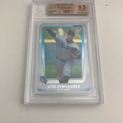 2011 BOWMAN Chrome Draft JOSE FERNANDEZ rookie RC BGS 9.5