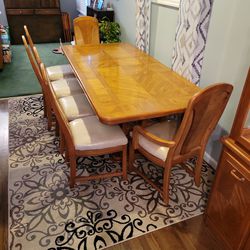 Dining Set Table And 6 Chairs 