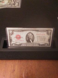 Series Of 1928 D, Federal Reserve LARGE $2 Red seal