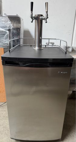 Kegco Dual Tap Kegerator Stainless Steel